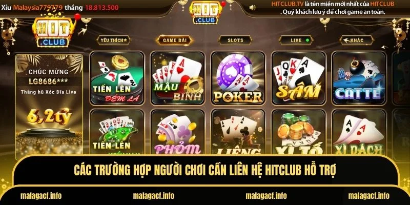 Hitclub hỗ trợ