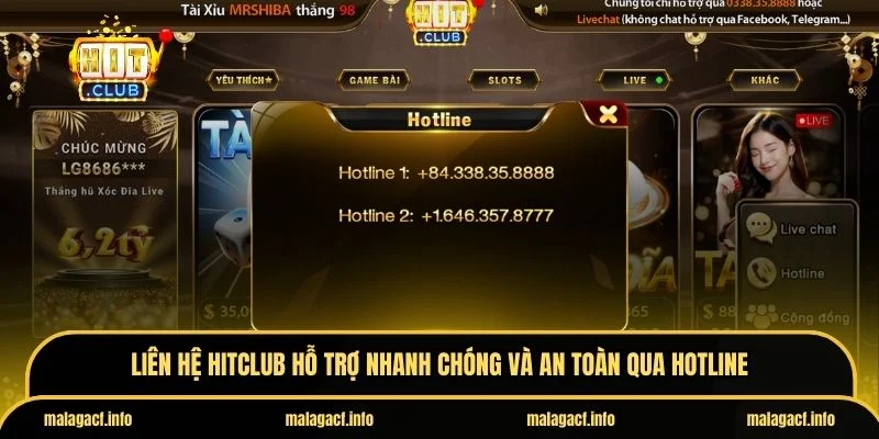 Hitclub hỗ trợ